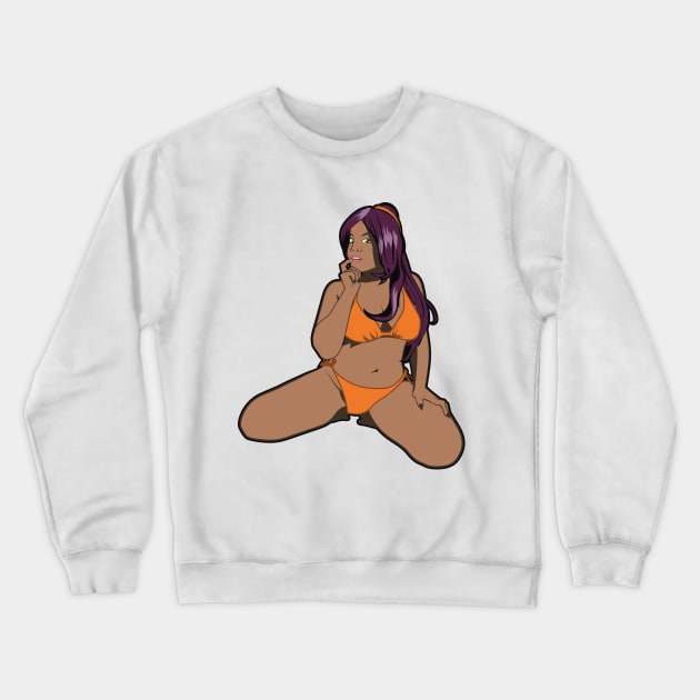 Yoruichi Cosplay Crewneck Sweatshirt by akikojenn